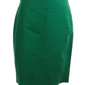 J. Crew Factory Green Pencil Skirt Knee-Length Work